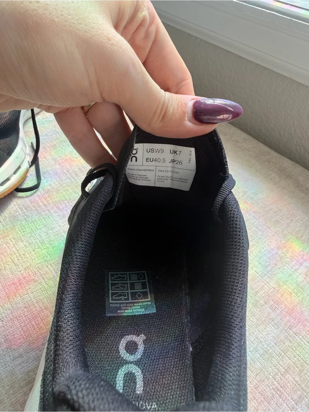 On Cloudnova Form 2 CloudTec Women’s Black Ivory Athletic Shoes Size 9
